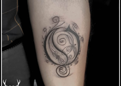 Opeth Band Logo Tattoo design for Men.