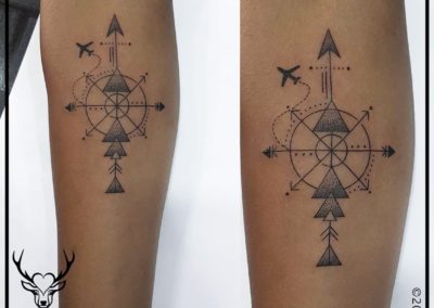 Compass Tattoo | Forearm Tattoo | Geometrical Tattoo